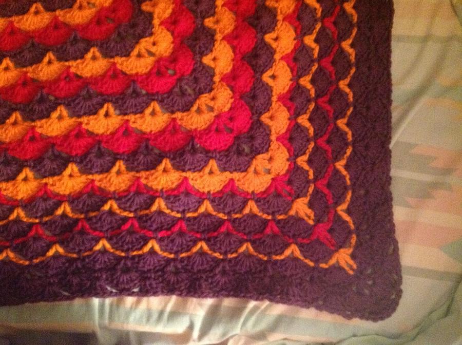 Latest finished afghan. Love how this one turned out.