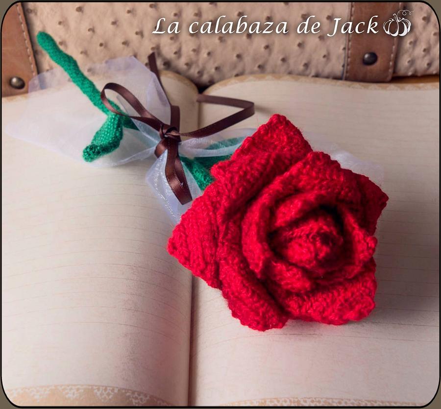 Crochet Rose - La Calabaza de Jack