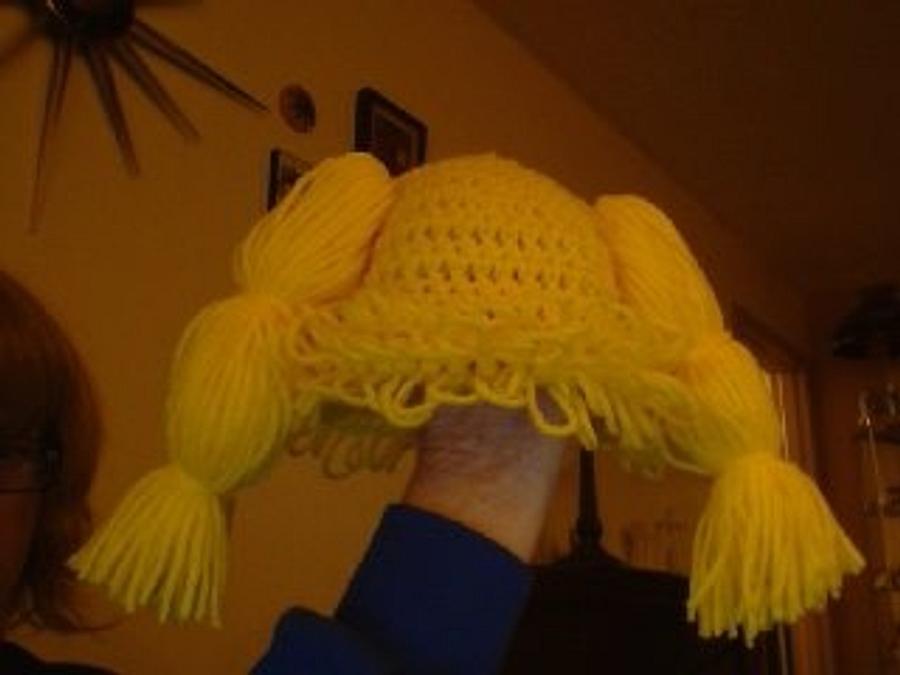 Cabbage Patch style hat