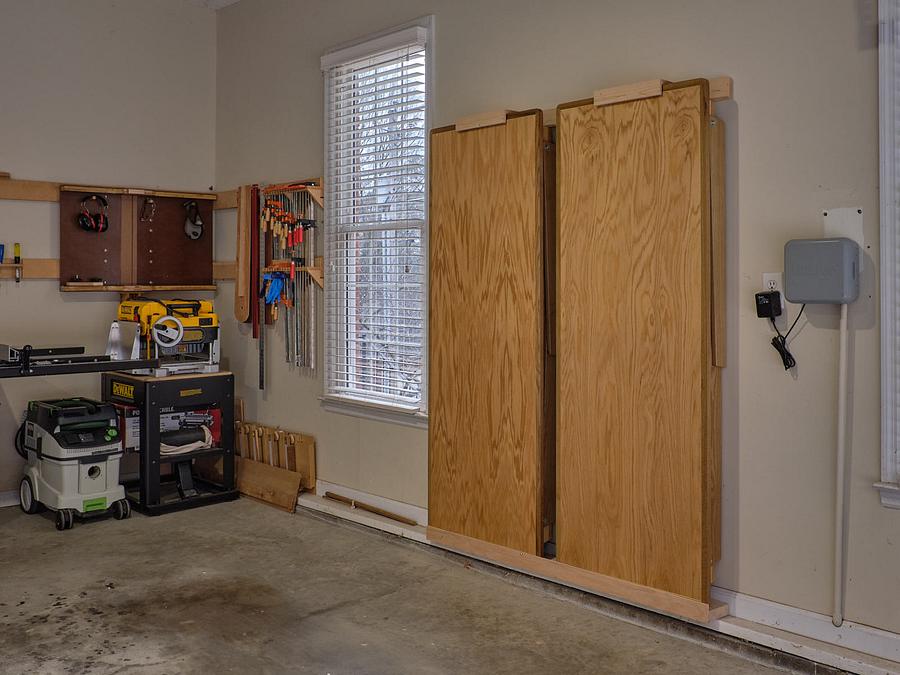 Folding Work Tables and Storage Bracket