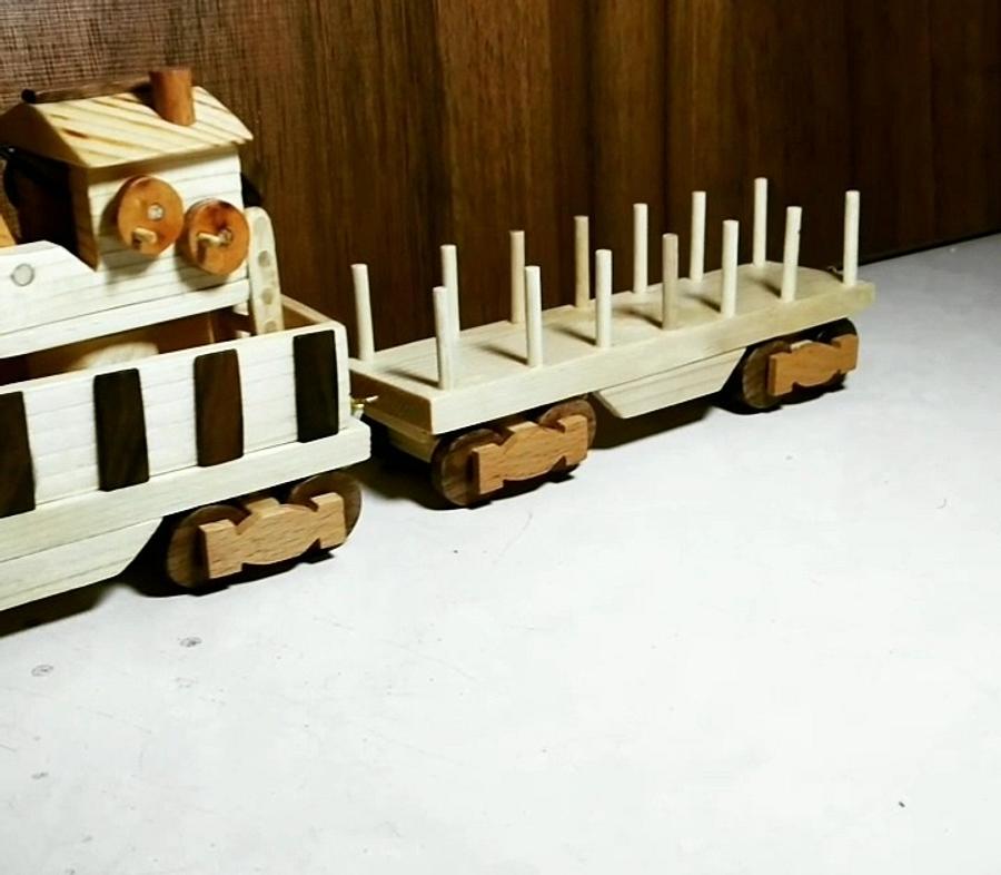 Santa Fe Wooden Train