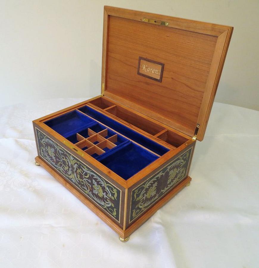 Karen - Boulle style marquetry Box number 1