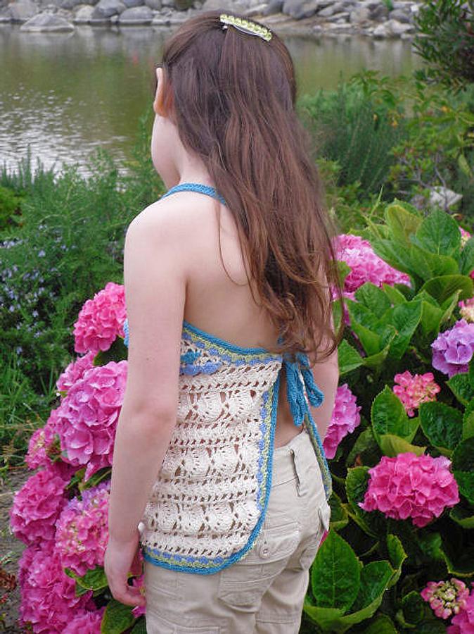 Sea Breeze Apron Style Crochet Halter Pattern 