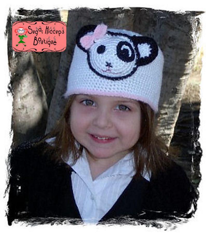 Made to Match Gymboree Imaginary Friends Panda Crochet Hat