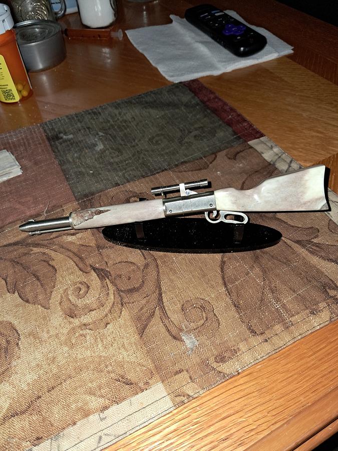 pretty cute lever action pen deer antler pen