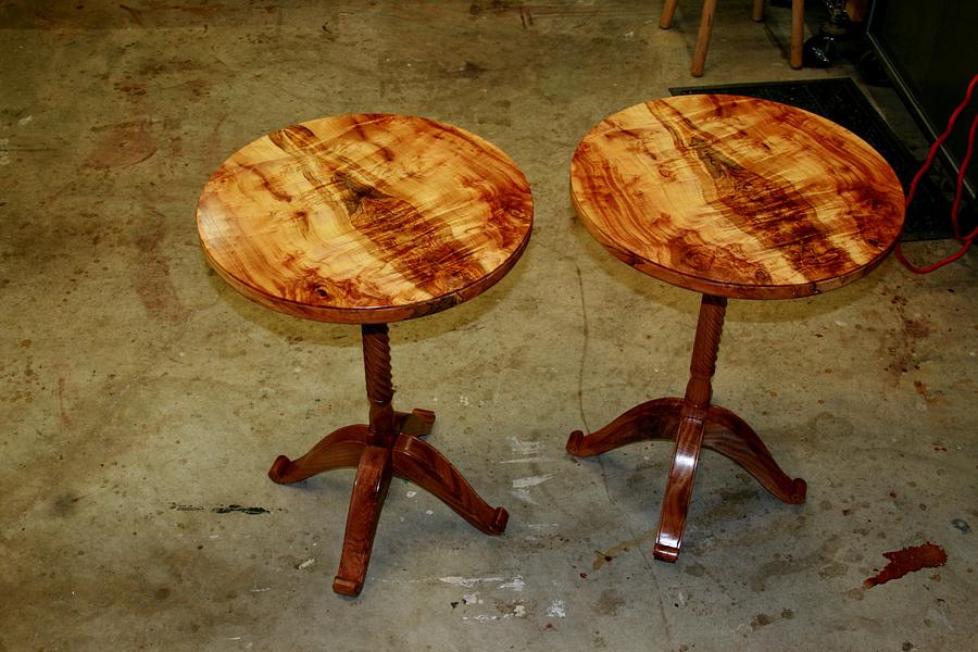 Spalted maple end tables