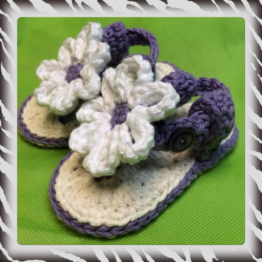 Purple Cotton Toddler Sandals