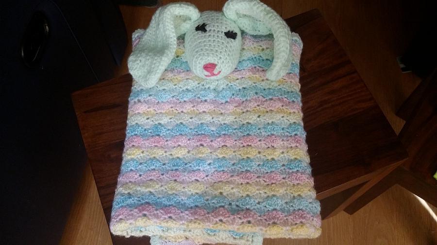 Bunny baby blanket