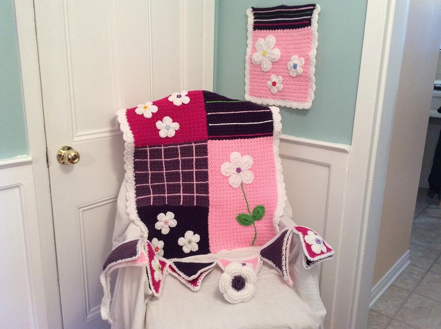 Baby girl blanket set 