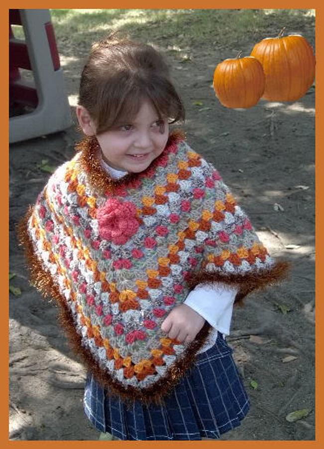 Autumn Crochet Poncho