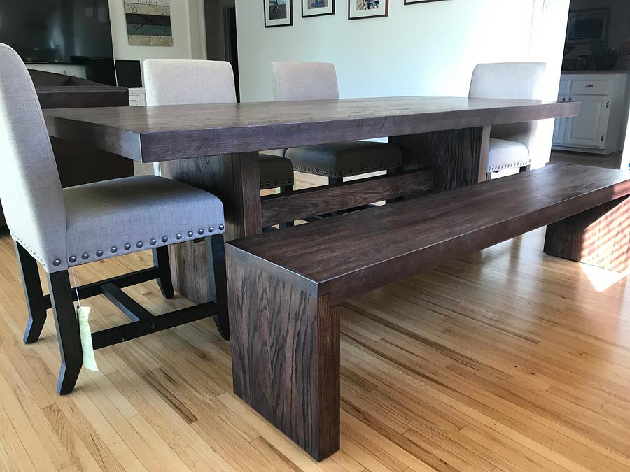 Butcher block dining table 