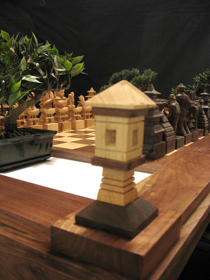 Samurai Chess Table by Jim Arnold