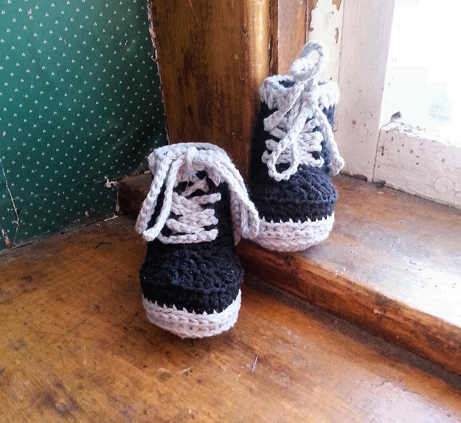 crocheted Baby Boy Boots