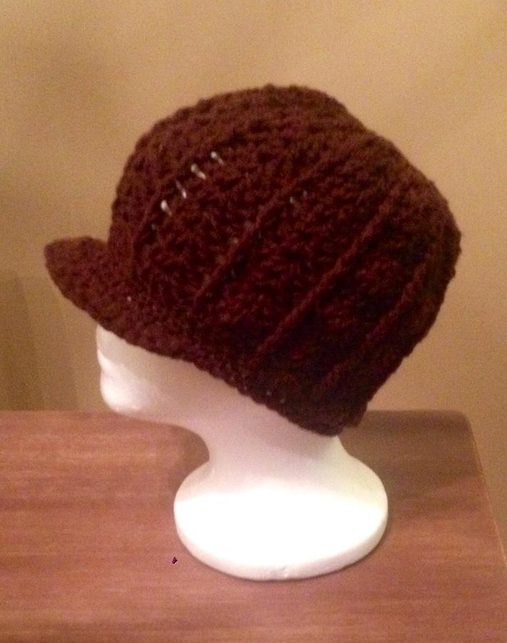 Crochet newsboy hat