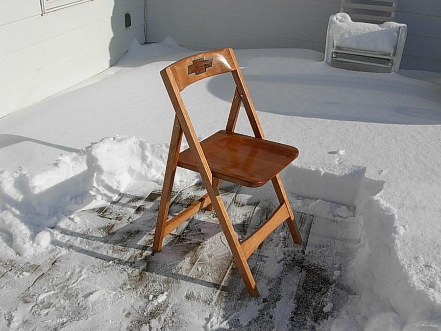 Cherry Folding Chair