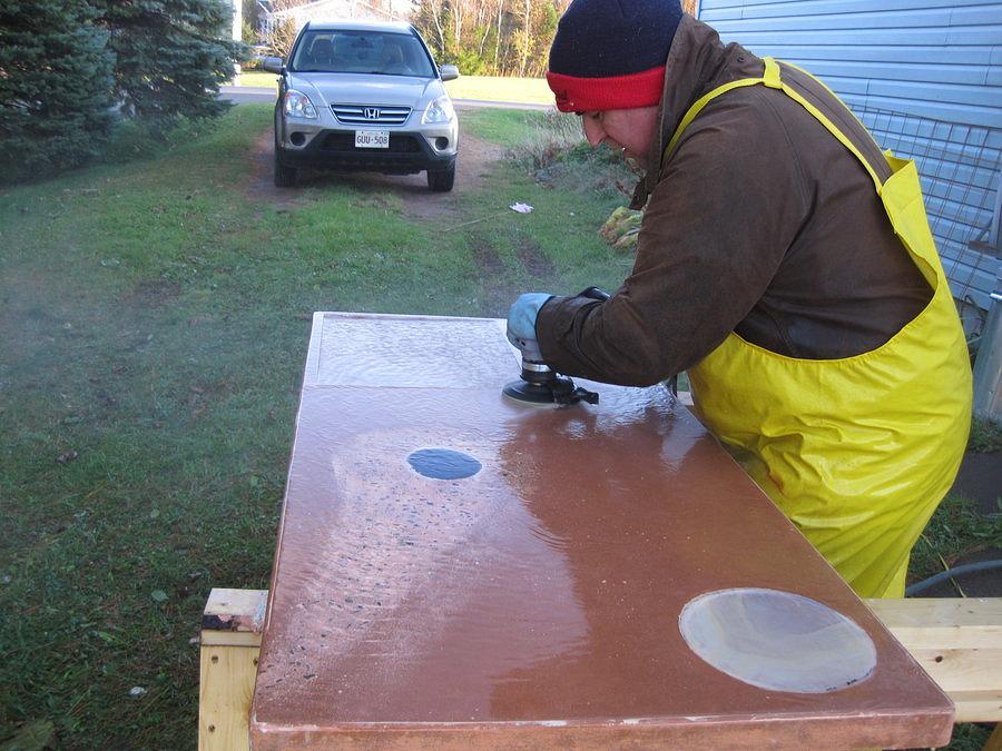 Kitchen Island Re-enforcement for Concrete Countertop -LJ Project Transfer