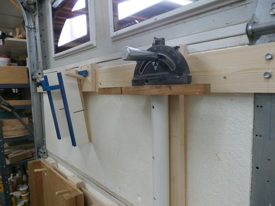 Garage door storage