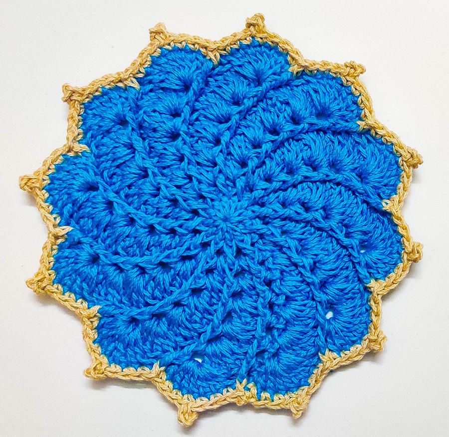 Whirlpool Crochet Flower Doily Pattern
