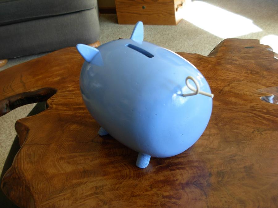 Blue Piggy Bank