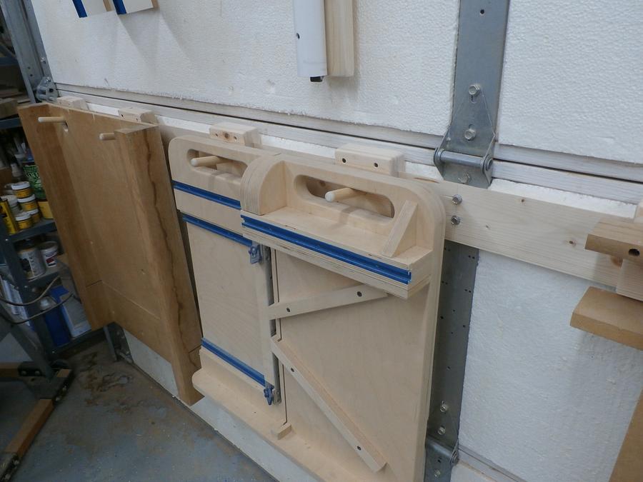 Garage door storage