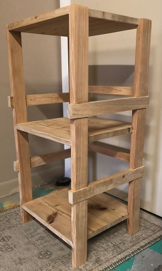 Binder storage shelves