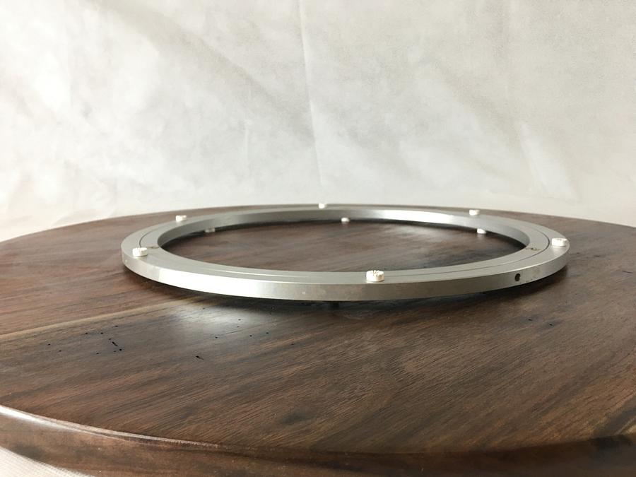 Walnut Lazy Susan with Turqouise Inlay