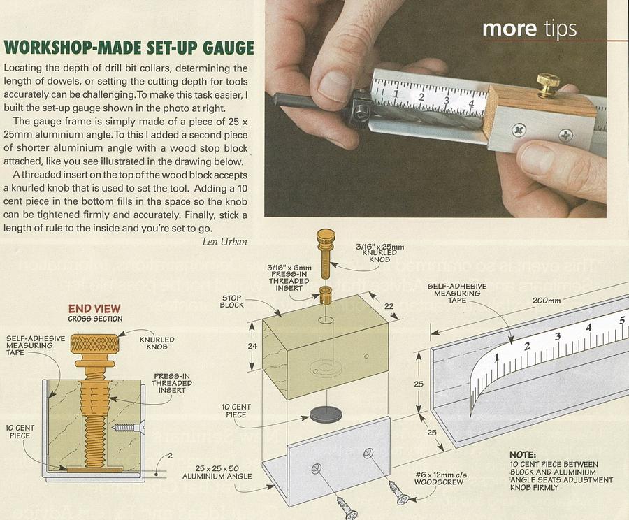 10c (Cent) Set-Up Gauge.