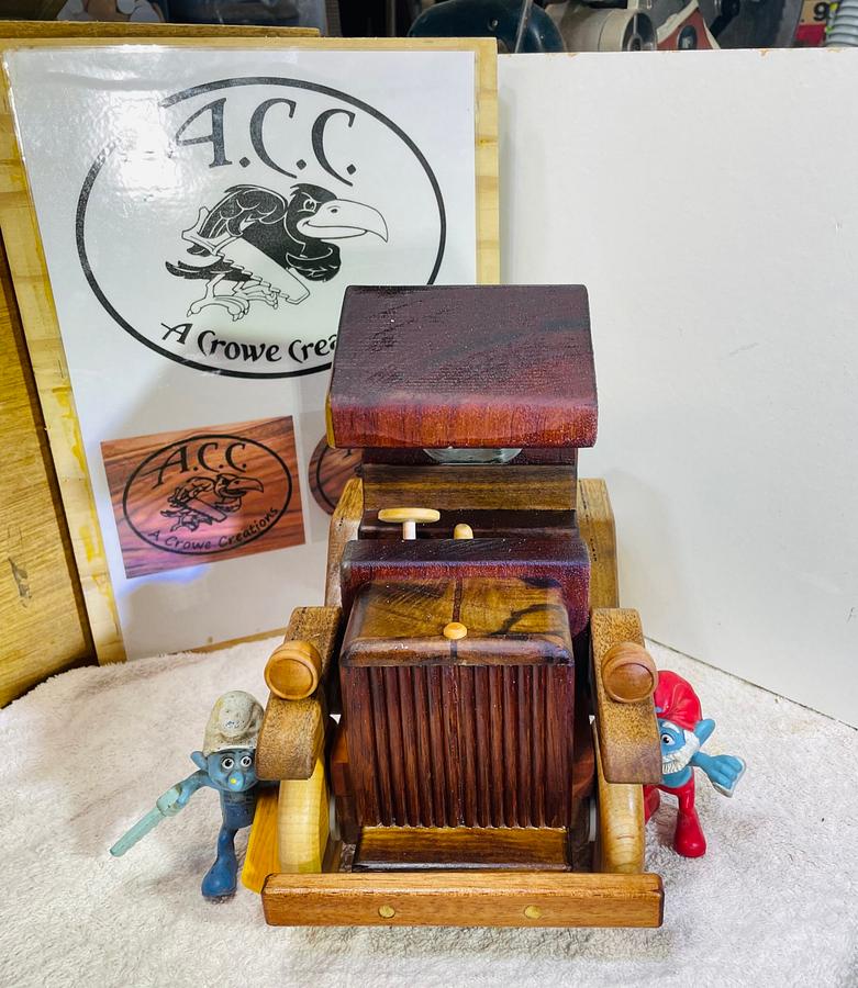 I put up an offcuts challenge on the Australian Woodwork Forum offering two toy books as the prize!