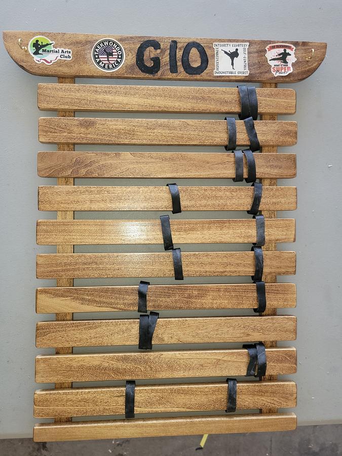 Gio's Martial Arts Belt Display