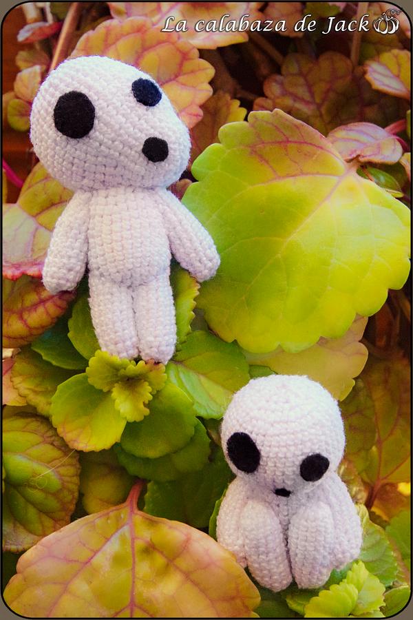 Kodama Amigurumi - Studio Ghibli - La Calabaza de Jack