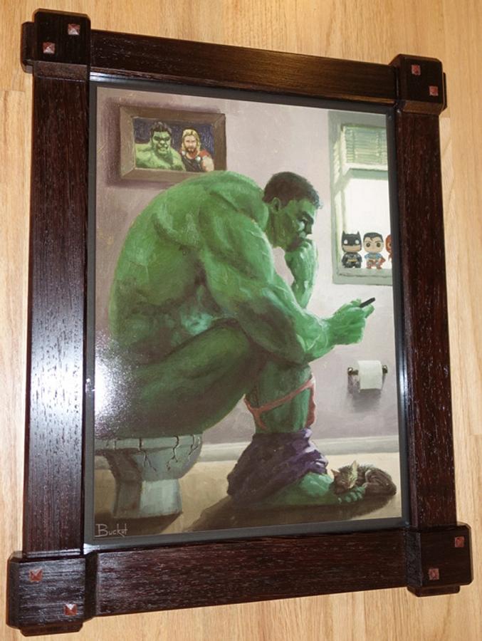 Frame for Poster Print “Hulk Splash” with Custom Joint