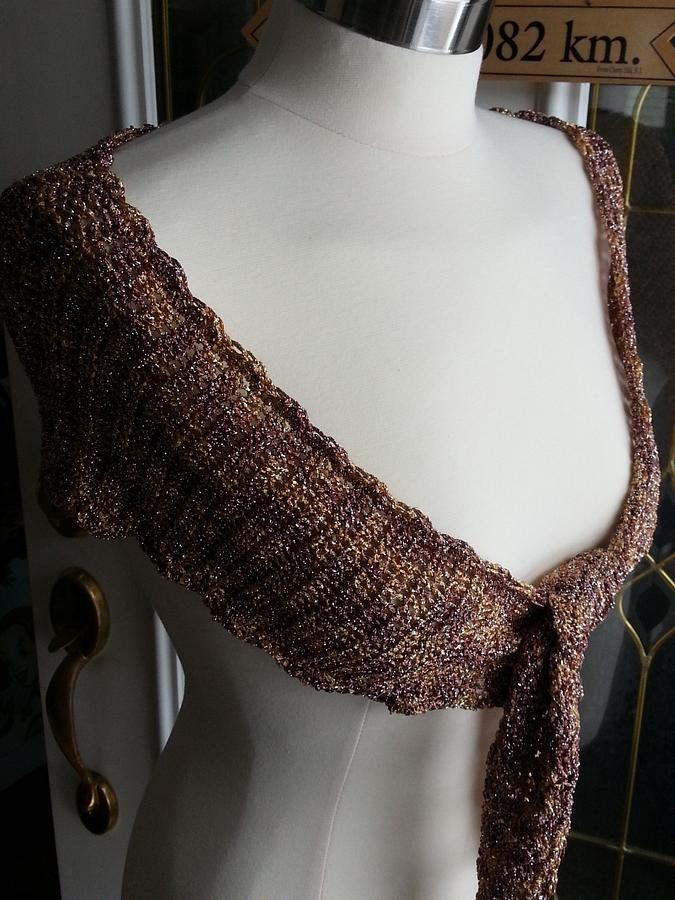 Gold Evening Shawlette