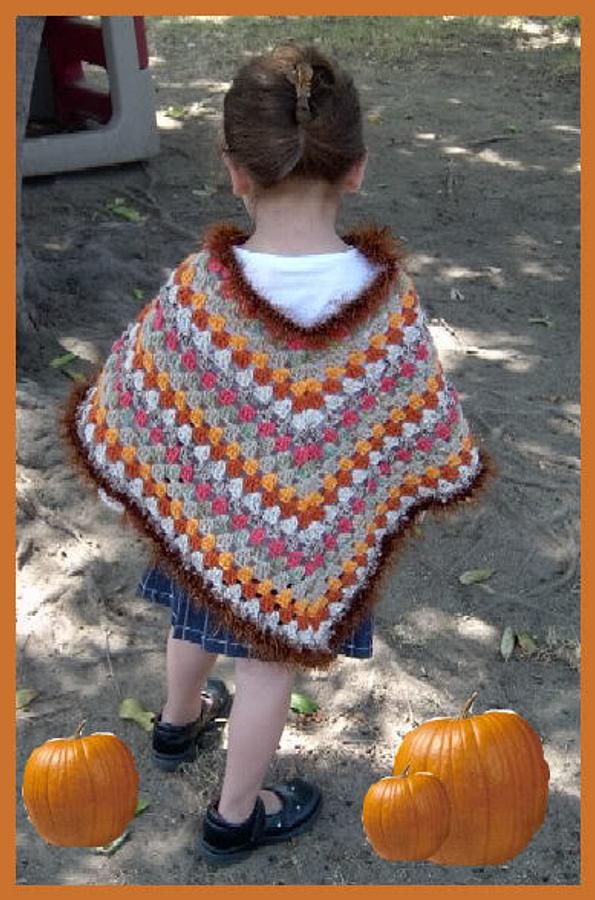 Autumn Crochet Poncho