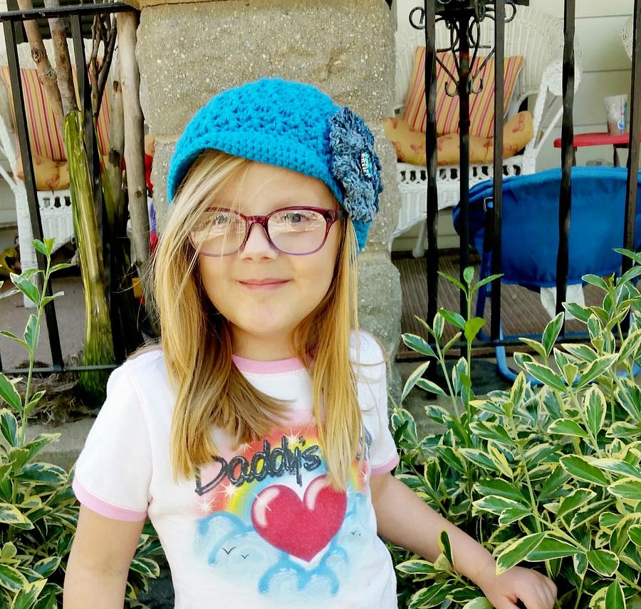 Newsboy Hat & Flower