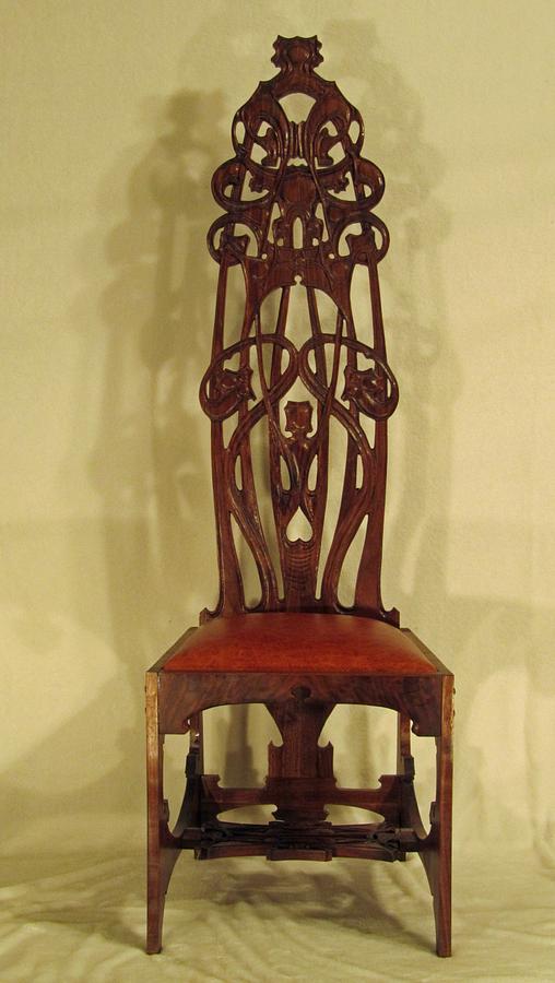 Charles Rohlfs Tall Back Chair