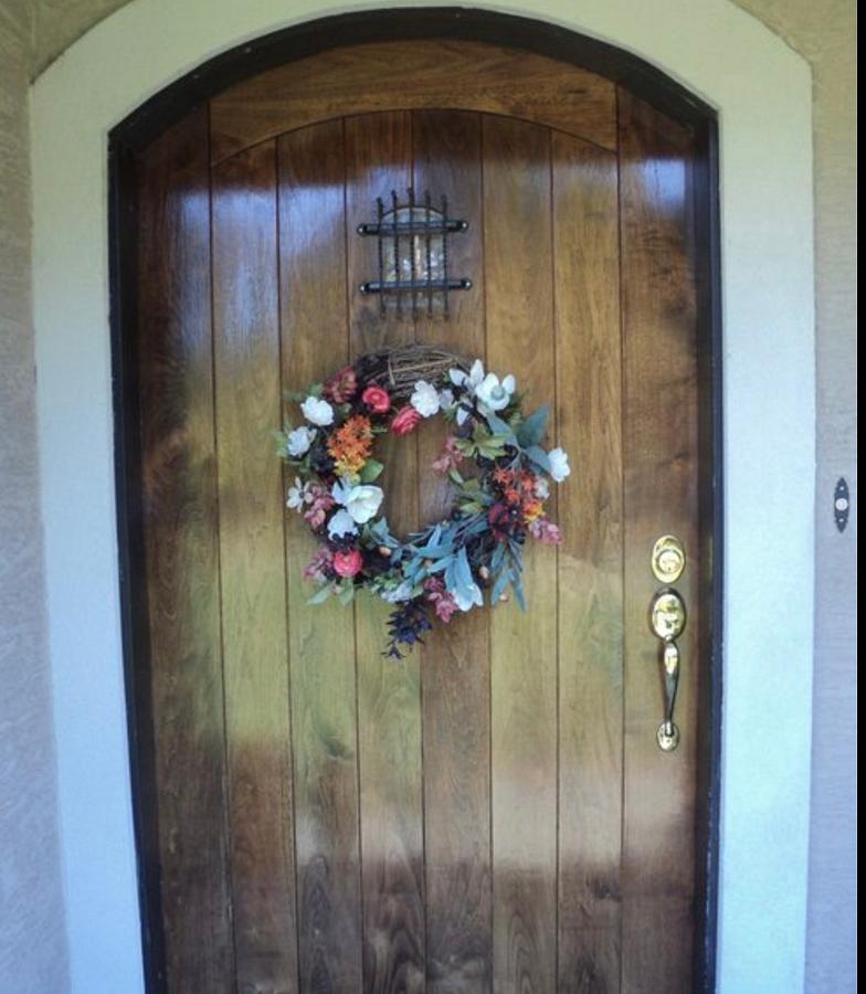 Insulated “Solid Walnut” Front door