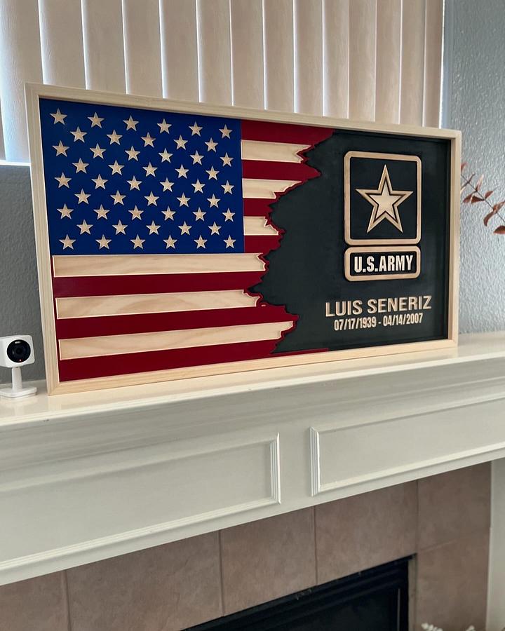 Custom US | Army Tattered Flag