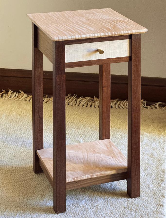Side Table with Half Blind and Through Dovetails