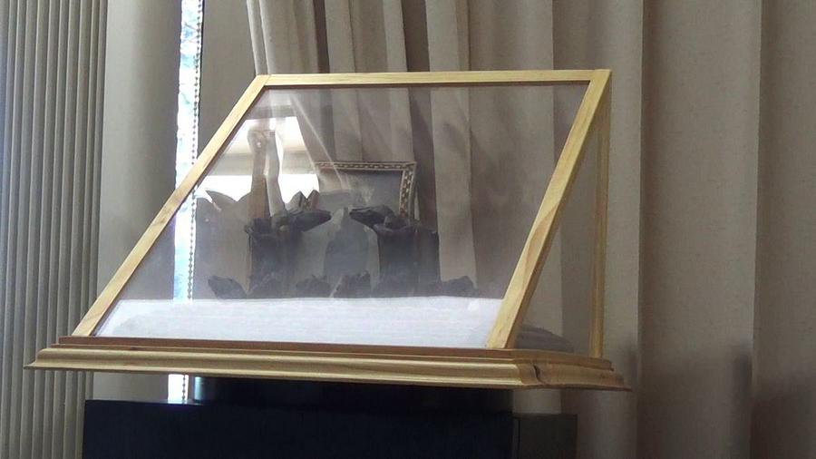 “Bread Board” Display Box mounted on a lazy susan.