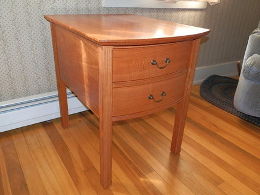 Bow-Front End Table