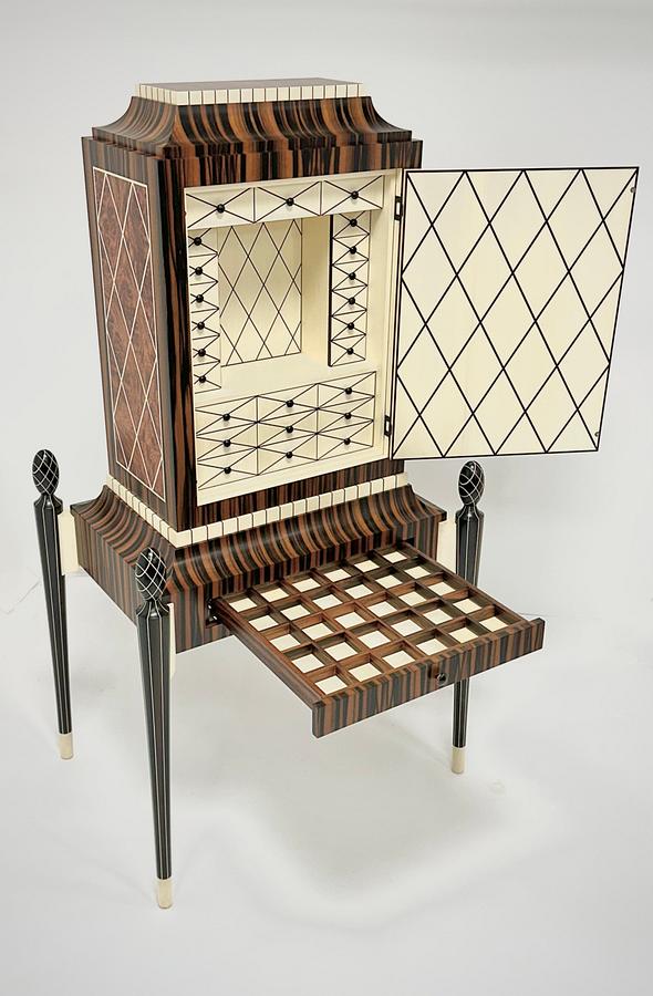 Art Deco Style Jewelry Cabinet 