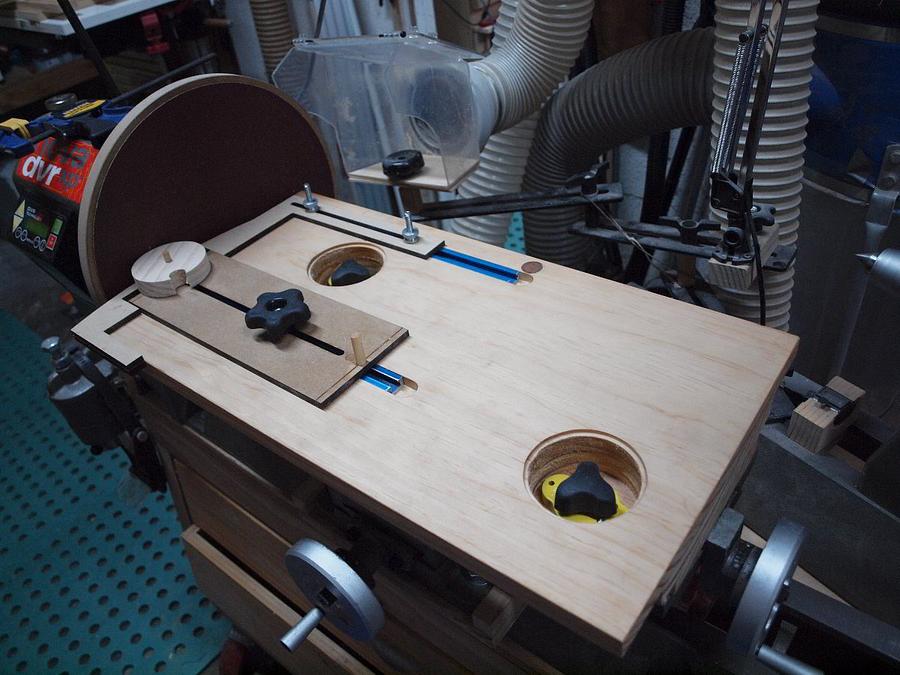 Lathe disk sander with micro adjustment... MK 2.