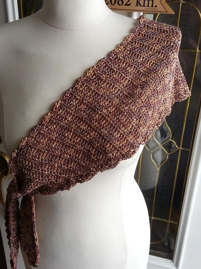 Gold Evening Shawlette