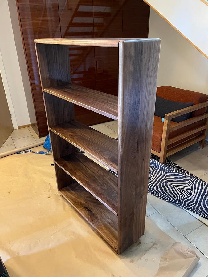 Walnut shelf to match the style of the mirror i made earlier