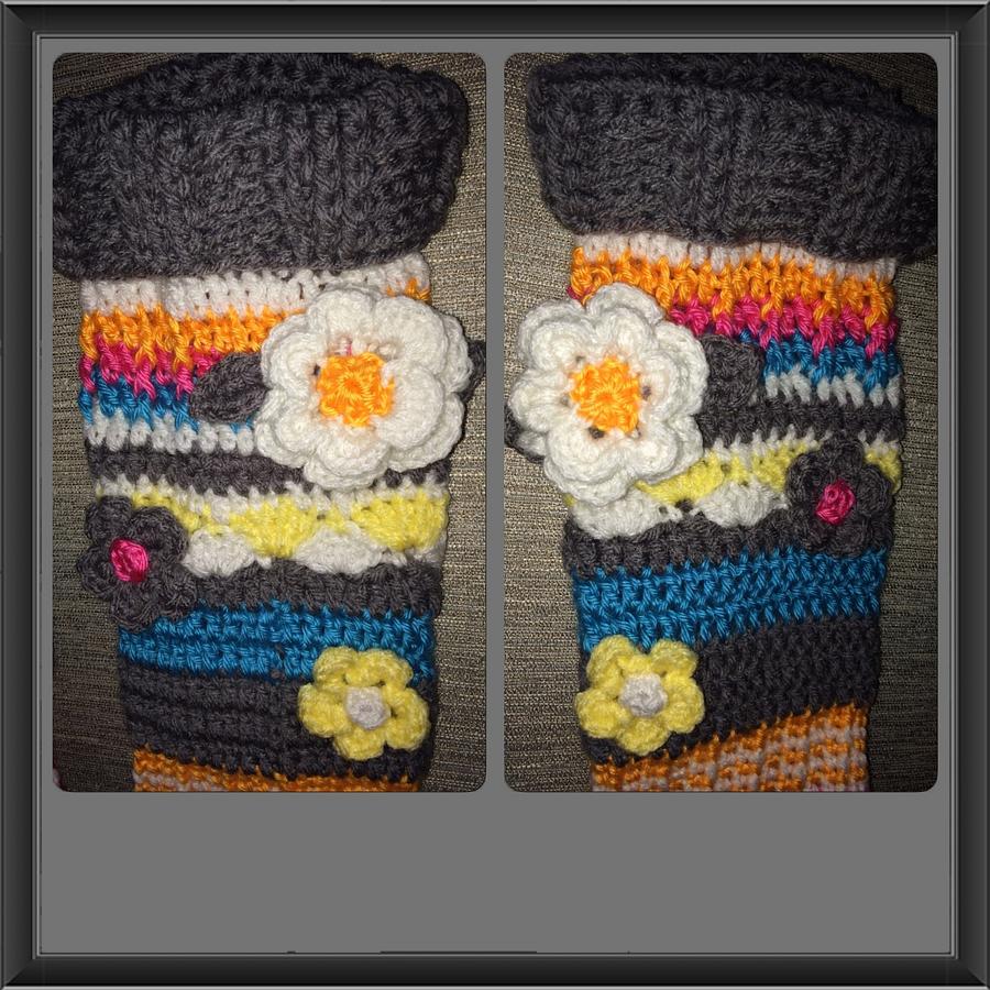 Funky Flower Knee High Socks