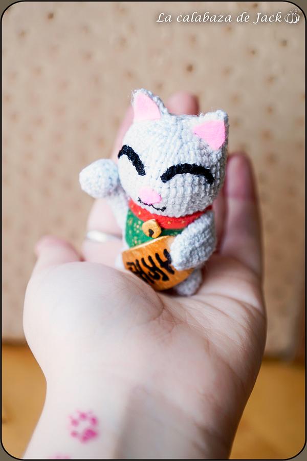 Maneki-neko Amigurumi - La Calabaza de Jack