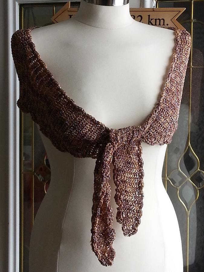 Gold Evening Shawlette