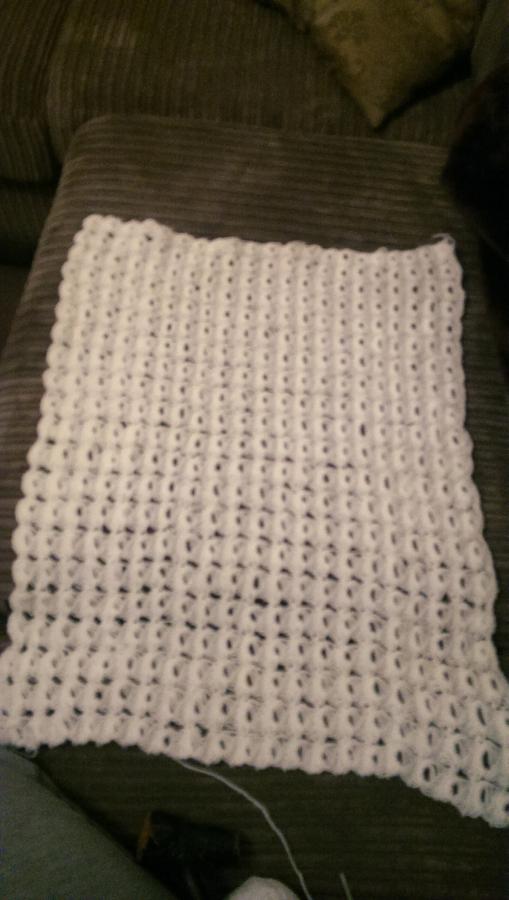 first baby shawl attempt