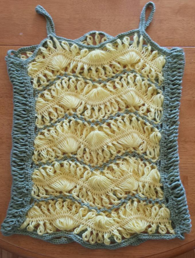 Hairpin lace top