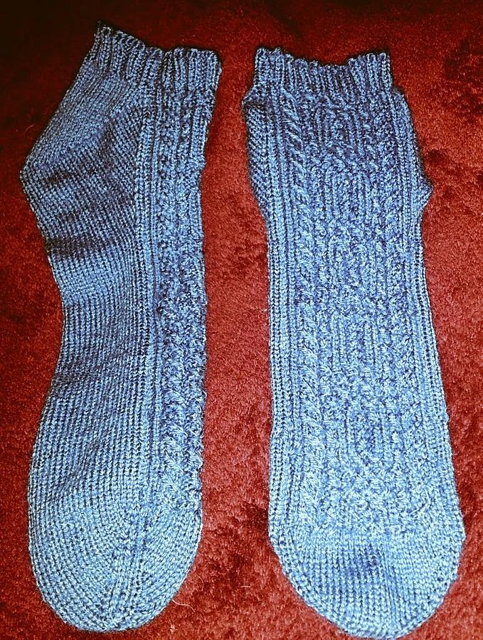 Socks I knit for my oldest daughter 